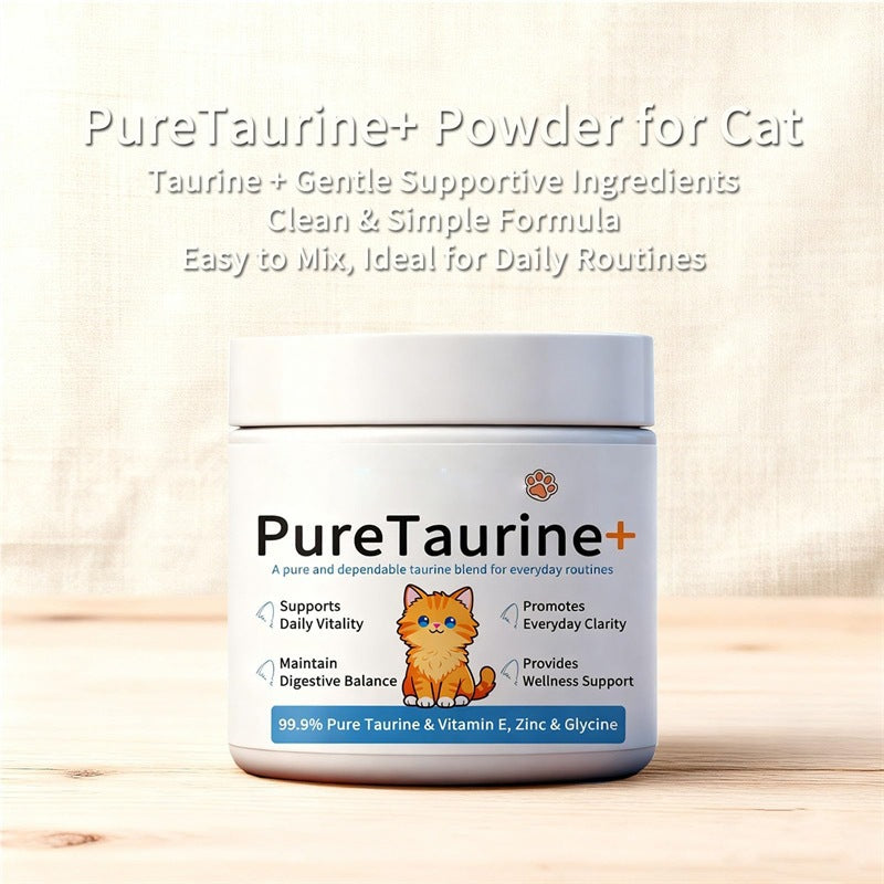 Taurine Powder Cat Body Care Supplement — Essential Feline Nutrition