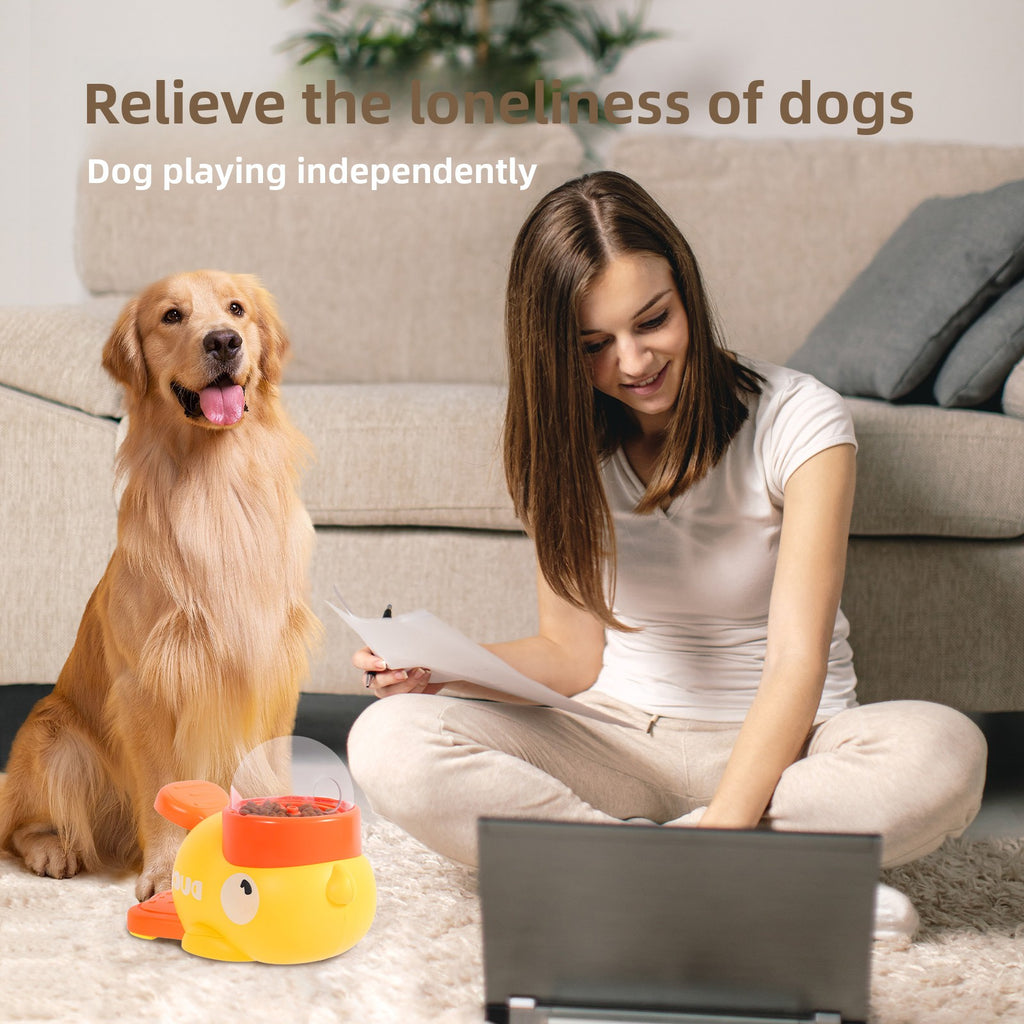 Interactive Treat-Dispensing Pet Feeder — Press & Reward Puzzle Toy for Cats & Dogs
