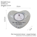Pet Memorial Stone — Resin Keepsake Ornament for Cats & Dogs