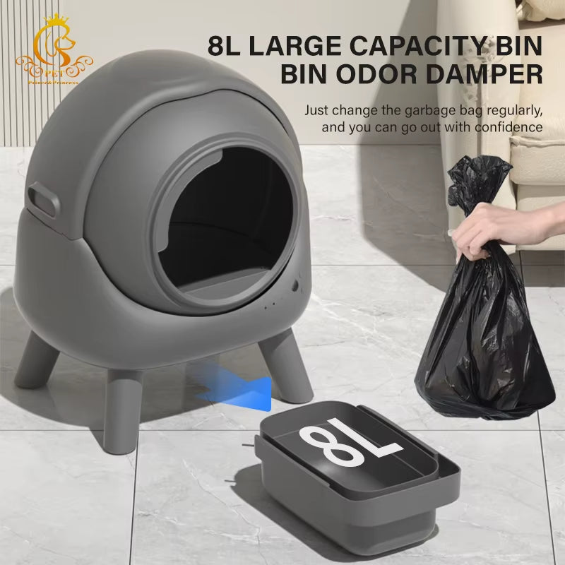 EURPET Automatic Smart Automatic Cat Litter Box Easy to Clean Cat Litter Box