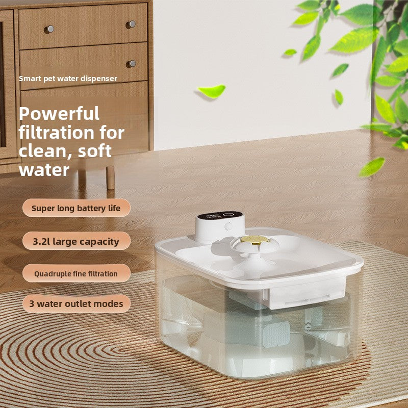Intelligent Sensor Pet Water Dispenser — 3.2L Multi-Mode Drinking Fountain for Cats & Dogs