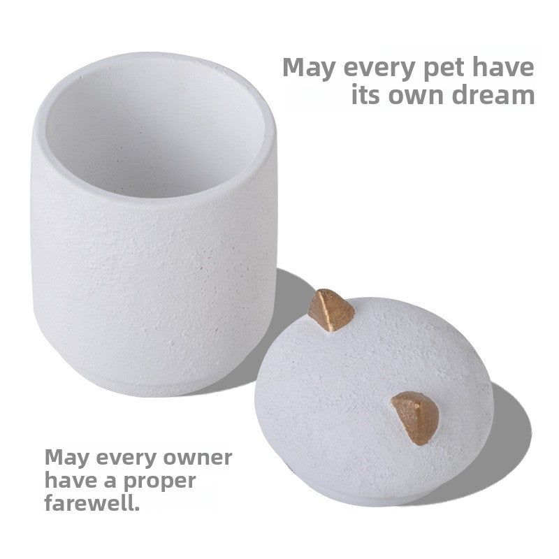 Handcrafted Pet Memorial Urn — Ash Storage Altar for Cats & Dogs