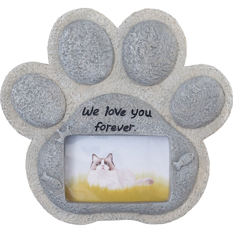 Pet Memorial Stone — Resin Keepsake Ornament for Cats & Dogs