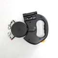 Premium Multi-Functional Dual-Head Retractable Dog Leash Flashlight Reflective 360 Anti-Tangle Solid Adjustable for Two Dogs