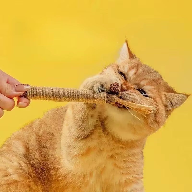 New Cat Toys Teeth Cleaning Bite Prevention Cleaning Teasing Cats Cat Sticks Self Entertainment Pet Supplies Pet Toys Cat Toy
