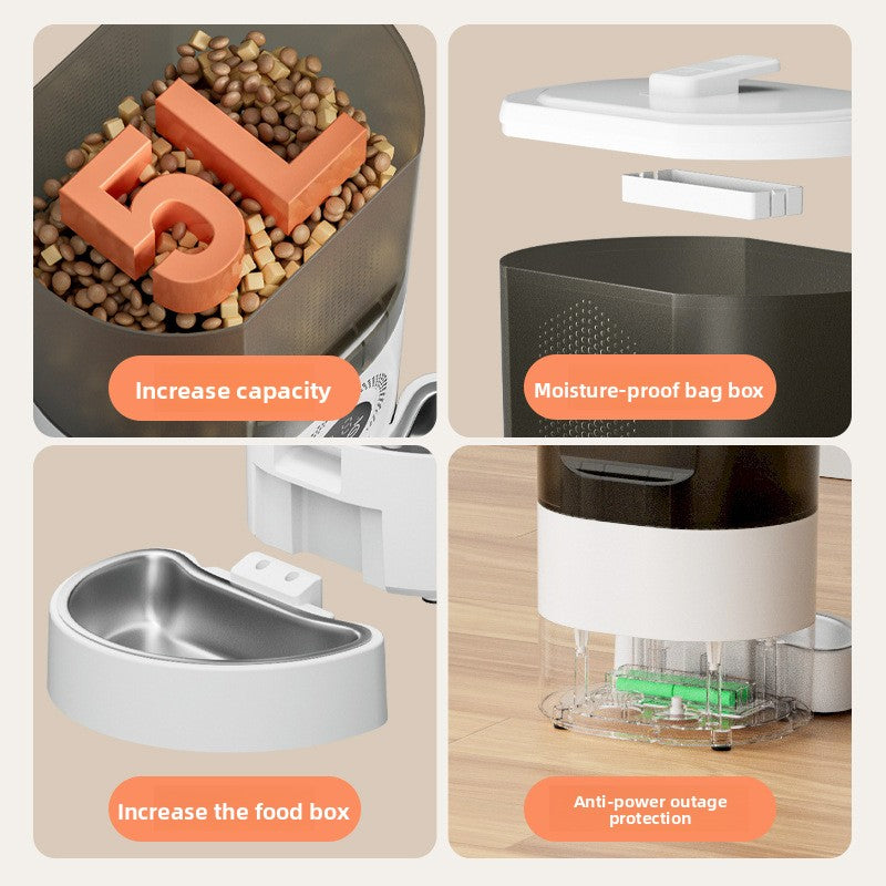 Smart Automatic Pet Feeder — App-Controlled Timed Food Dispenser for Cats & Dogs