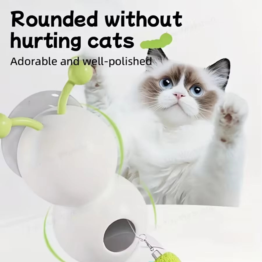 Caterpillar Pet Cat, Caterpillar Toy, Electric Self-Entertainment and Boredom Relief Device, Suction Cup Interactive Smart Pet C