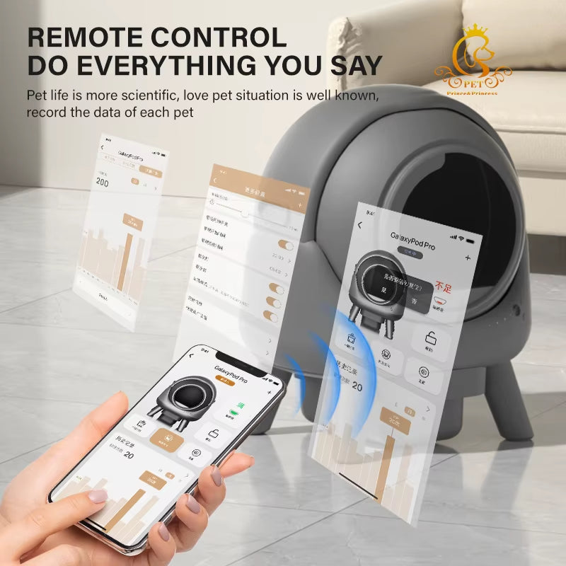 EURPET Automatic Smart Automatic Cat Litter Box Easy to Clean Cat Litter Box
