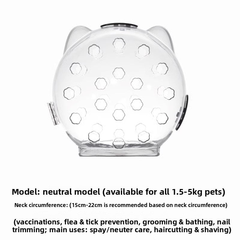 Adjustable Pet Safety Collar for Grooming