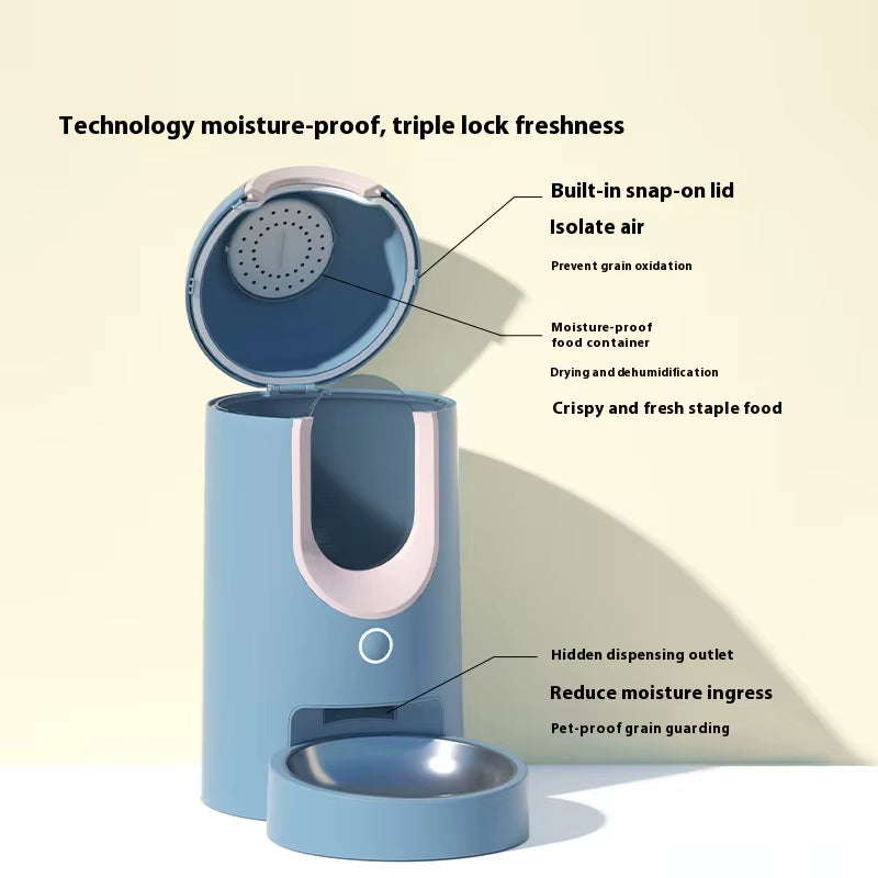Factory Wholesale Timed and Quantitative Automatic Pet Feeder Remote Control Automatic Bowl Feeder for Cats and Dogs