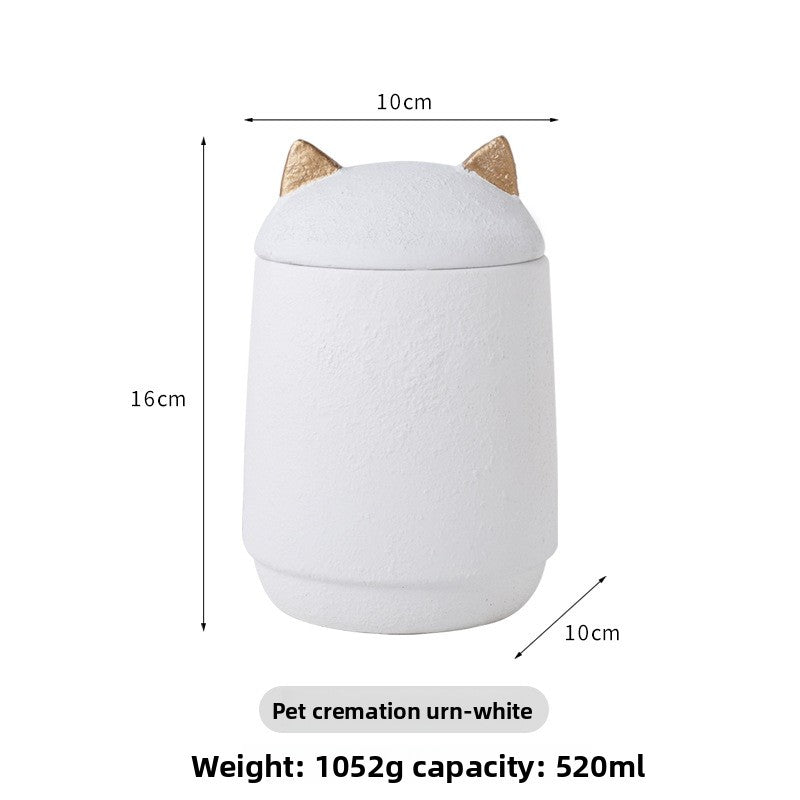 Handcrafted Pet Memorial Urn — Ash Storage Altar for Cats & Dogs